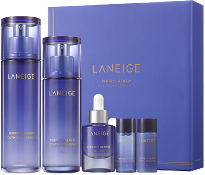 라네즈 퍼펙트 리뉴 안티에이징 듀오 기초화장품 2종 세트, 1세트