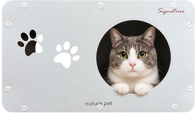 nature pet 貓咪經典款躲貓貓屋貓抓板, 1個, 混合顏色