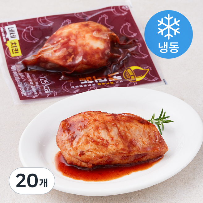네네치킨 네꼬닭 소스 닭가슴살 저크바베큐맛 (냉동), 100g, 1개입, 20개