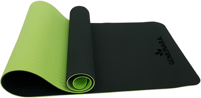 고무나라 TPE 투톤 요가매트 6mm, 카키, 1개