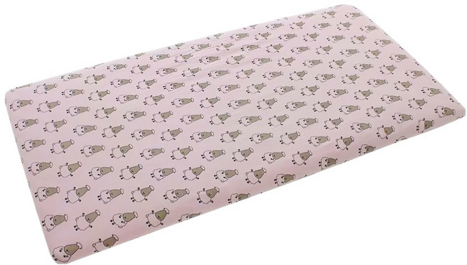 baa baa sheepz 抱抱羊 Mattress Sheet 大羊樂園嬰兒床單, 粉色, 1個