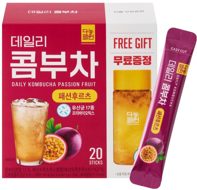 다농원 데일리 콤부차 패션후르츠, 5g, 20개입, 1개