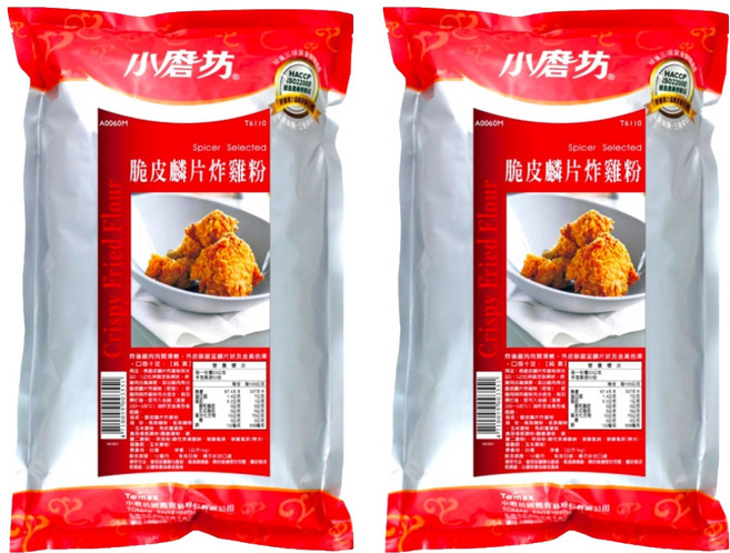 小磨坊 脆皮鱗片炸雞粉, 1kg, 2包