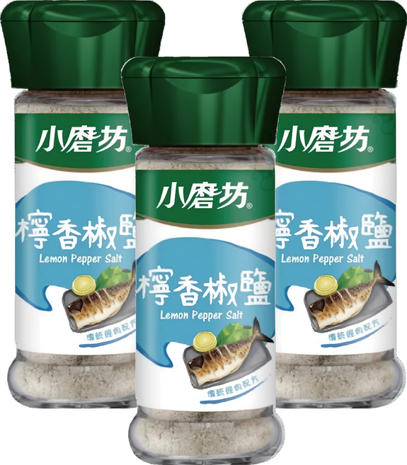 小磨坊 檸香椒鹽, 42g, 3瓶