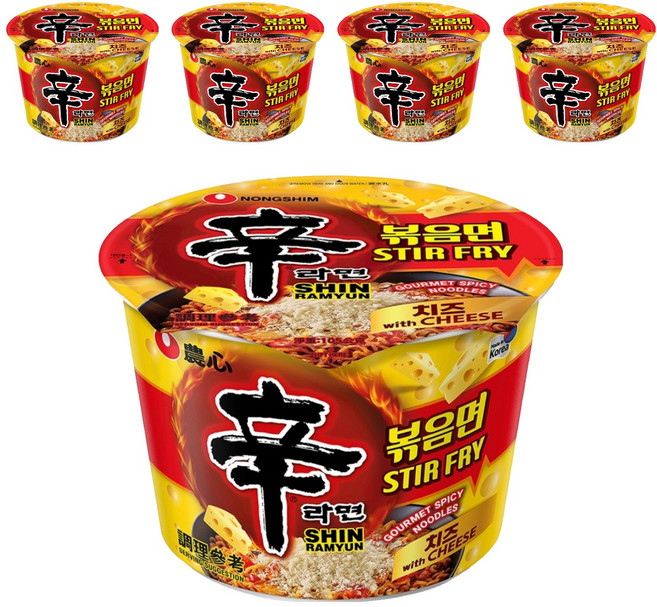 NONGSHIM 農心 辛炒麵 起司風味 105g, 5入
