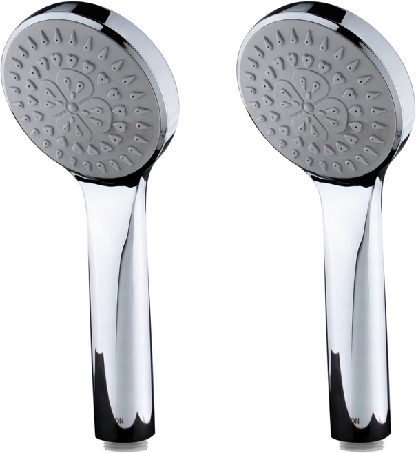 COBRA 크롬 샤워헤드, 2개, 실버 × 1개