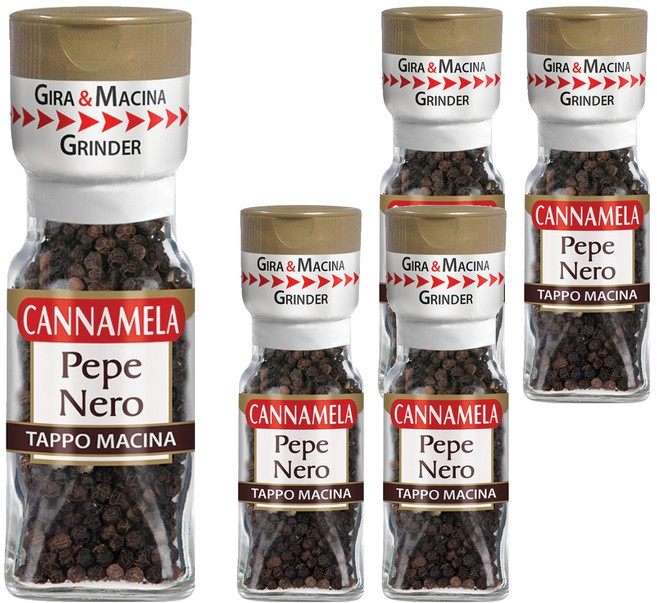 칸나멜라 흑후추 통후추 그라인더, 28g, 5개