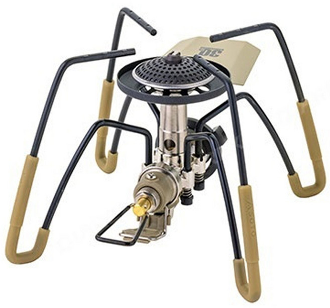 SOTO 30週年紀念限定款 穩壓迷你蜘蛛爐/露營野營登山瓦斯爐/輕量便攜卡式爐 ST-AS310DY 專用點火桿 + 爐腳止滑套4個 16.6 x 14.2 x 11cm 350g, 沙色, 1組