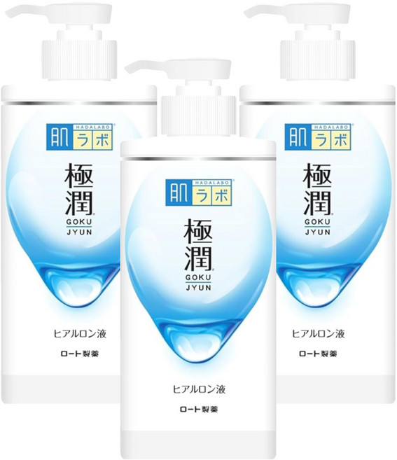 Hadalabo 肌研 極潤保濕化妝水 深層保濕 持久水潤 適合各種膚質, 400ml, 3瓶