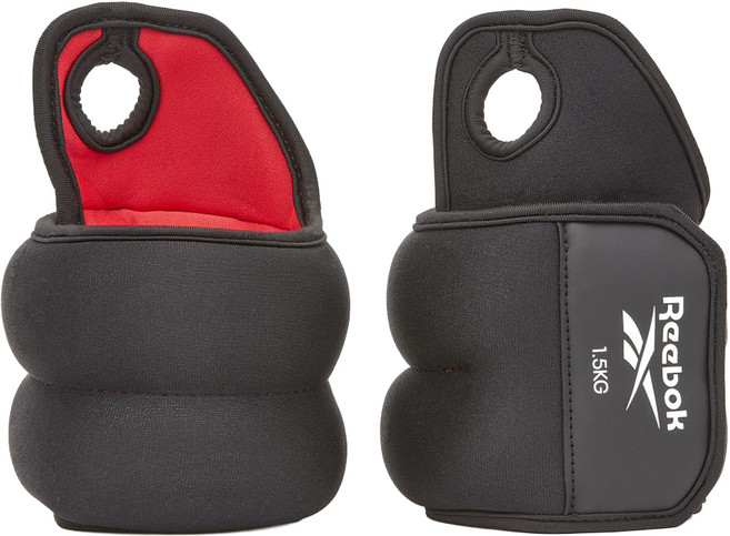 Reebok 銳步 Wrist Weights 手腕負重環, 黑色, 1.5kg
