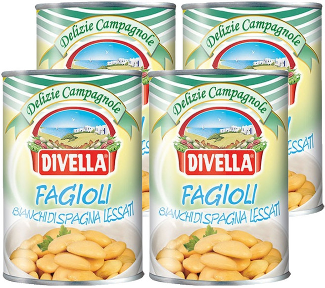 DIVELLA 德威樂 奶油豆, 400g, 4個