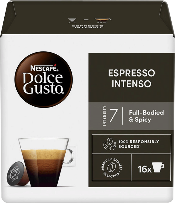 NESCAFE 雀巢咖啡 Dolce Gusto 多趣酷思 中度烘焙濃咖啡膠囊, 7g, 16個裝, 1組
