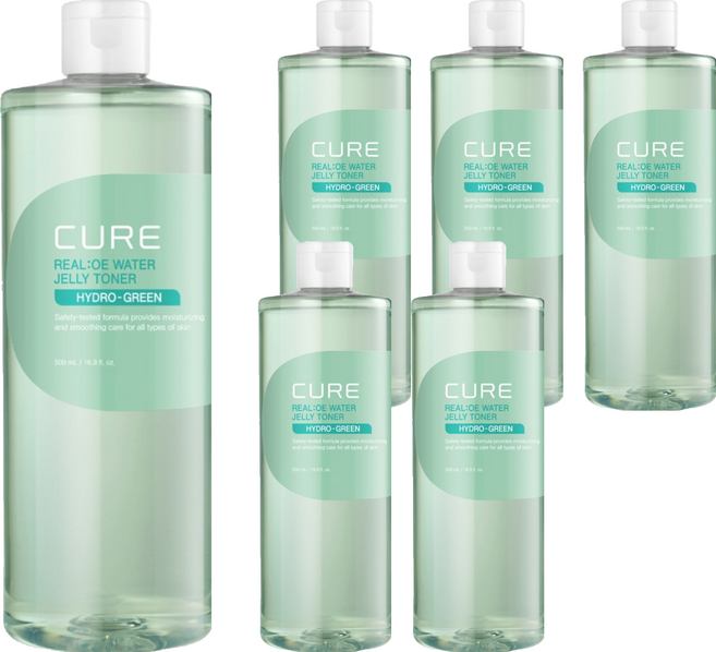 KIMJEONGMOON-ALOE La Sense Cure 蘆薈保濕凝膠化妝水, 500ml, 6個