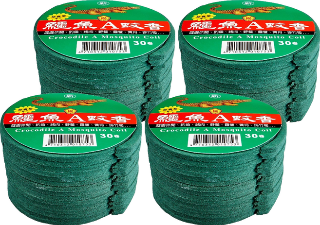 鱷魚 蚊香 經濟包 30卷, 綠色, 390g
