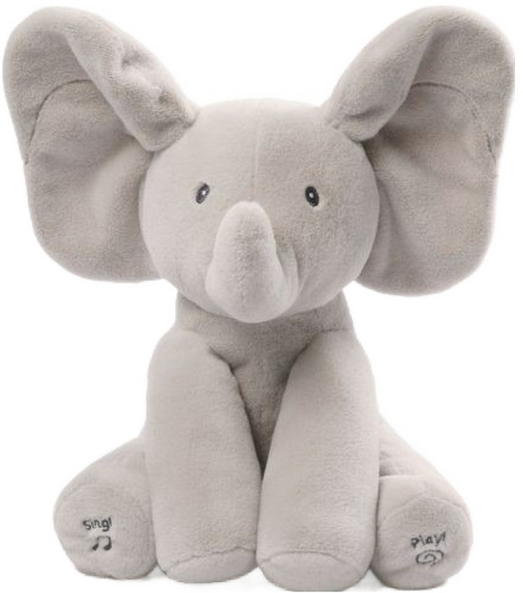 GUND 小象躲貓貓互動玩偶, 小象躲貓貓互動玩偶 灰色, 1盒