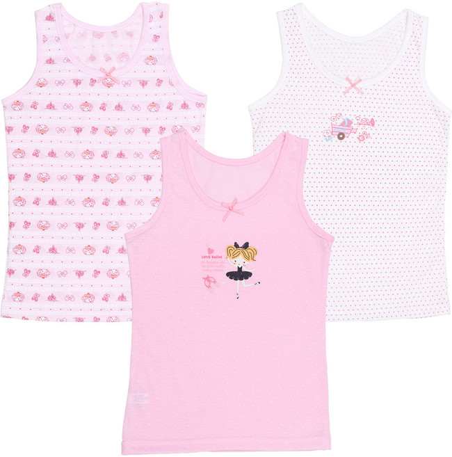 캐릭토피아 키즈라인 여아용 러브발레 런닝 3종 세트