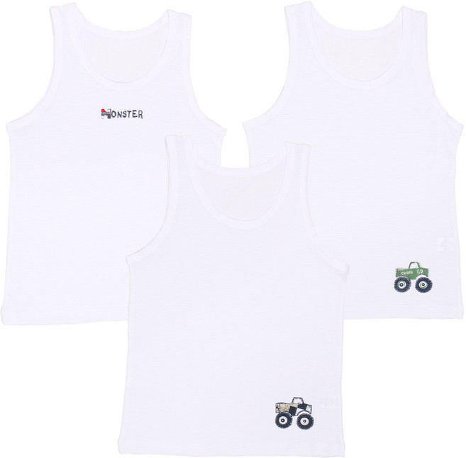 캐릭토피아 키즈라인 남아용 몬스터지프 런닝 3p 세트