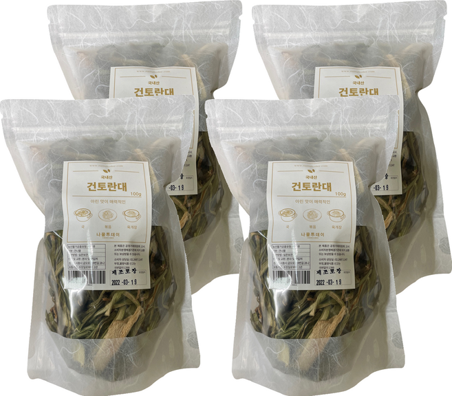 나물투데이 국내산 건토란대, 100g, 4개