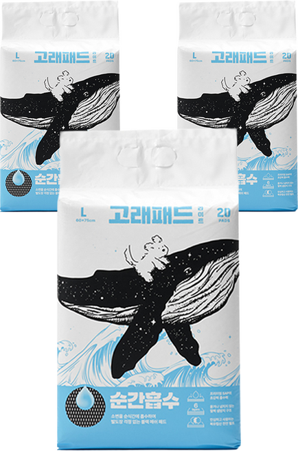 FiTPET 瞬間吸收狗狗鯨魚尿布墊 Lite, 3個, 20入