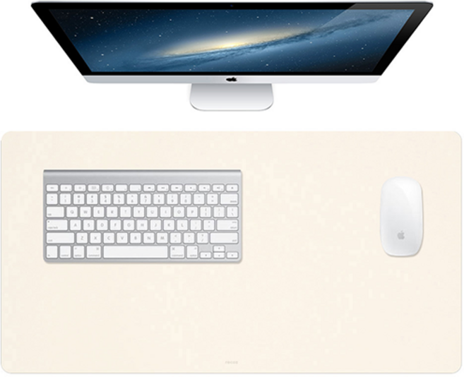 리코즈 국산 와이드 논슬립 프로 데스크매트, 크림화이트