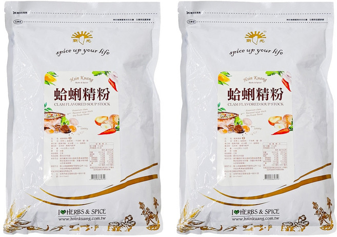 新光洋菜 蛤蜊精粉, 1kg, 2包