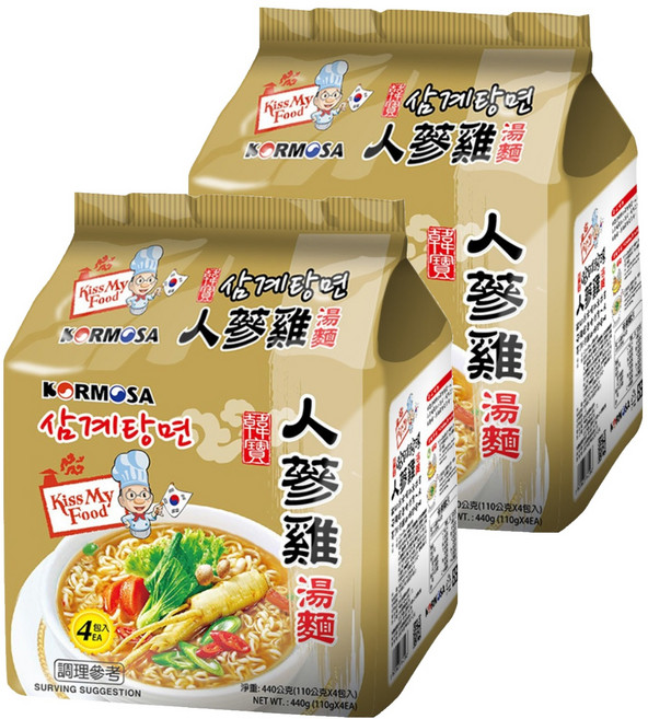 KORMOSA 韓寶 人蔘雞湯麵 110g, 8包