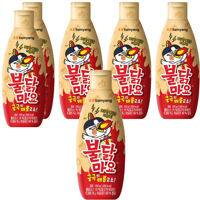 불닭 마요 소스, 250g, 6개