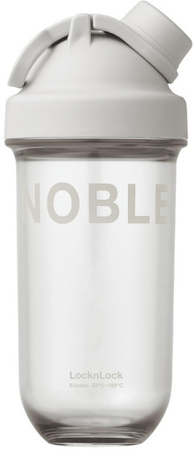 LocknLock 樂扣樂扣 NOBLE搖搖杯, 1個, 830ml, 冷白灰