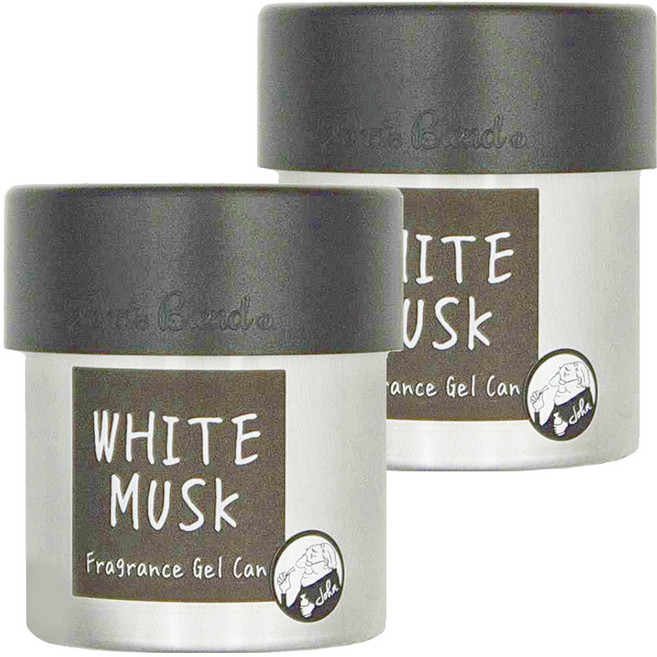 John's Blend 香氛凝膠罐 85g, 白麝香, 2罐