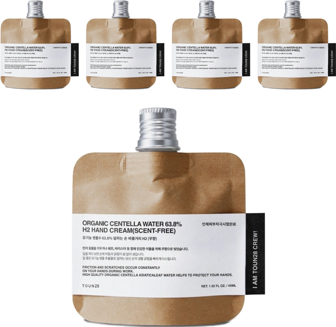 톤28 일하는 손 바를거리 H2 무향, 45ml, 5개