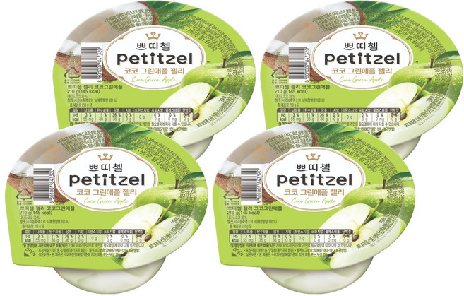 CJ petitzel 可可青蘋果布丁 1入, 4個, 210g