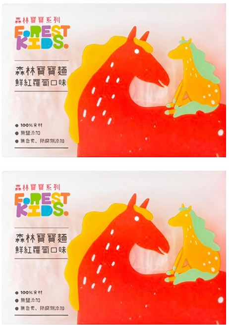 FOREST NOODLES 森林麵食 森林寶寶麵 鮮紅蘿蔔 7個月以上, 2盒, 320g