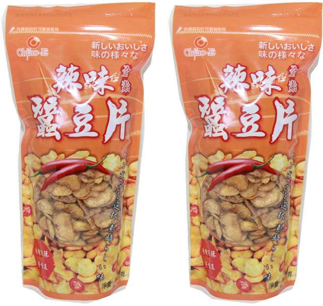 Chiao-E 巧益 素食麻辣蠶豆片, 210g, 2包