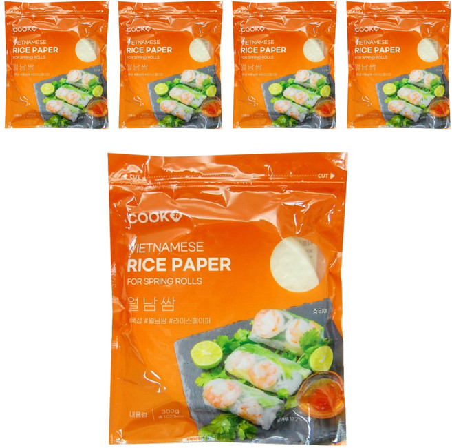 Cook Shop 圓形越南春捲米紙, 300g, 5個