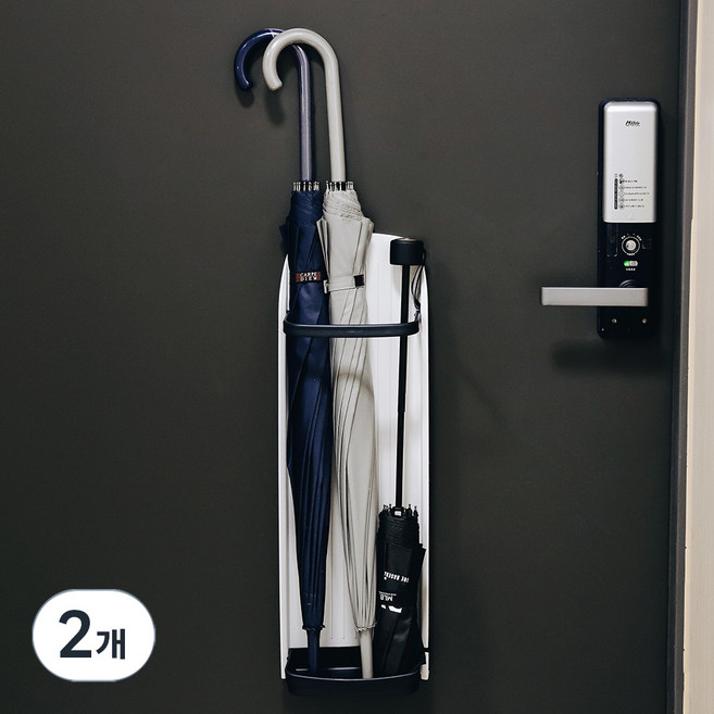 아이리스 자석 우산꽂이, 2개, 블랙