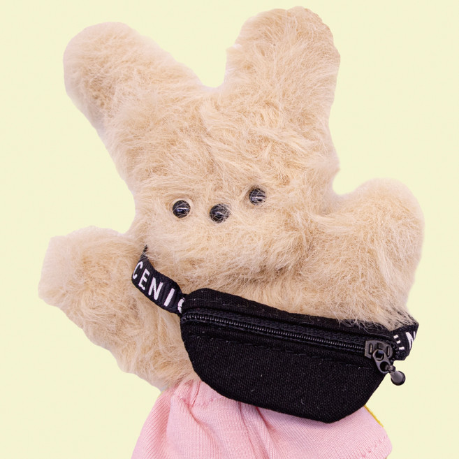 아트니즘 모루인형 꾸미기 소품 크로스백, 검정, 1개