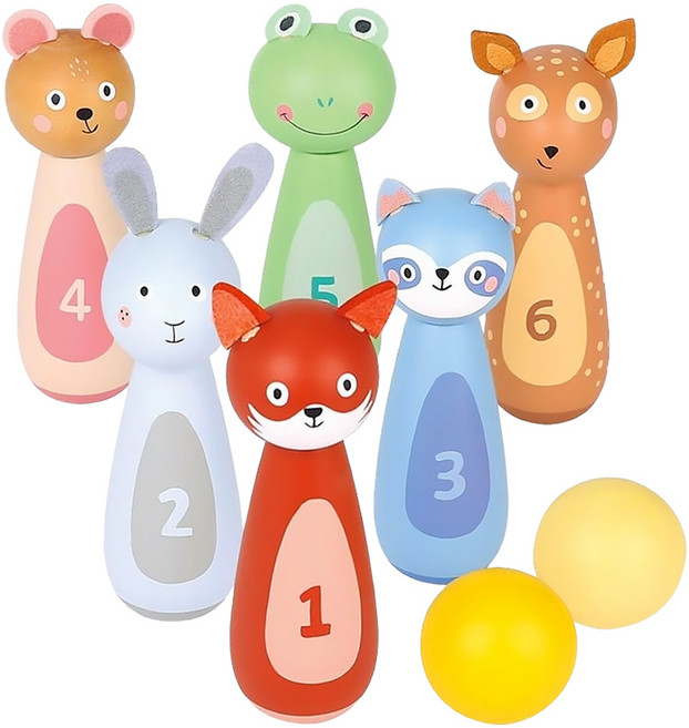 woet 寶寶動物保齡球, 1組, 寶寶動物