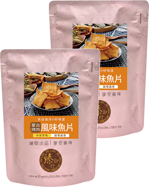 臻御行 蒙古烤肉風味魚片, 2個, 150g
