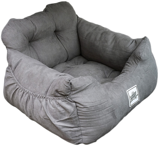 멍뭉스 쿠션형 애견 카시트, 차콜그레이, 1개