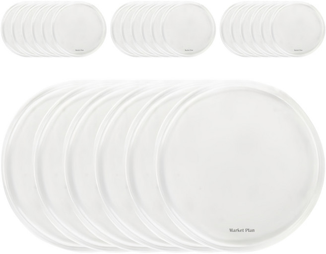 마켓플랜 코인 논슬립 패드, 24개, 투명