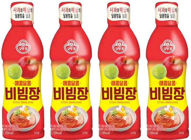 오뚜기 매콤달콤 비빔장, 500g, 4개