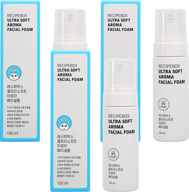 레시피박스 울트라소프트 아로마 페이셜 클렌징 폼, 3개, 150ml