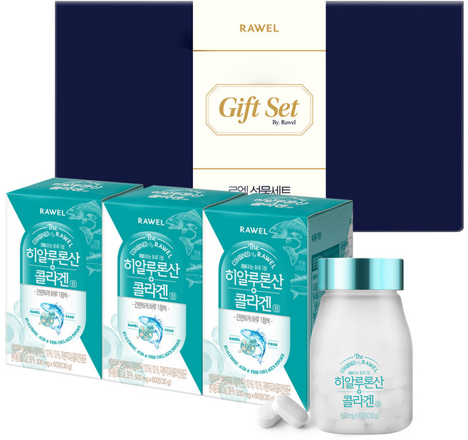 로엘 히알루론산 콜라겐정, 60정, 3개