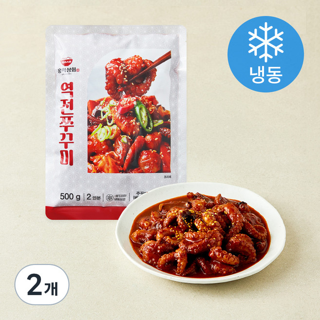 홍익상회 역전쭈꾸미 (냉동), 500g, 2개