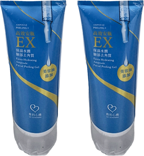 MY SCHEMING 我的心機 高效安瓶EX保濕水潤臉部去角質 Extra Hydrating Ampoule Facial Peeling Gel, 100ml, 2條