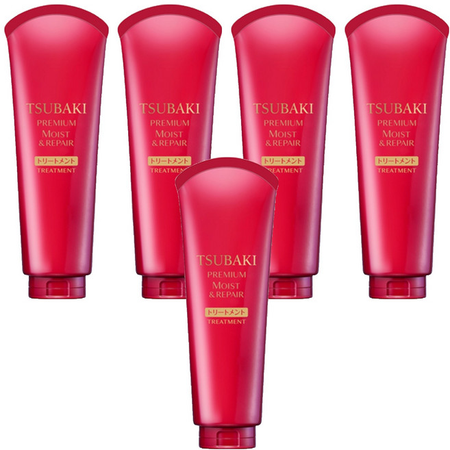츠바키 프리미엄 모이스트 & 리페어 헤어트리트먼트, 180g, 5개