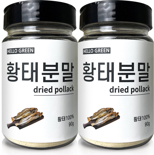 헬로우그린 황태 가루 통, 90g, 2개