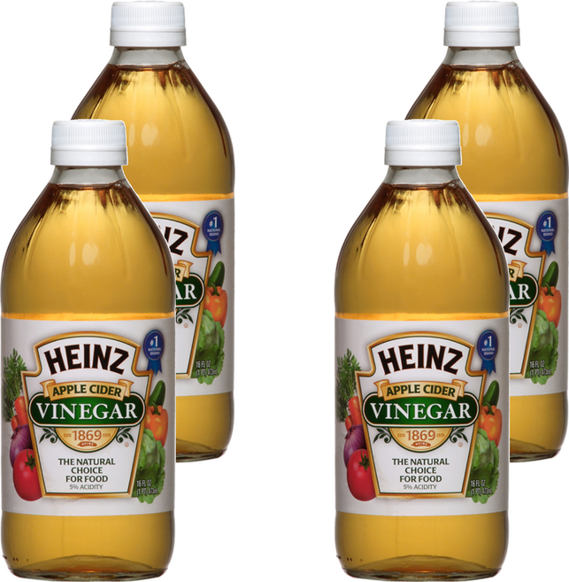 HEINZ 亨氏 蘋果醋 16oz, 473ml, 4瓶