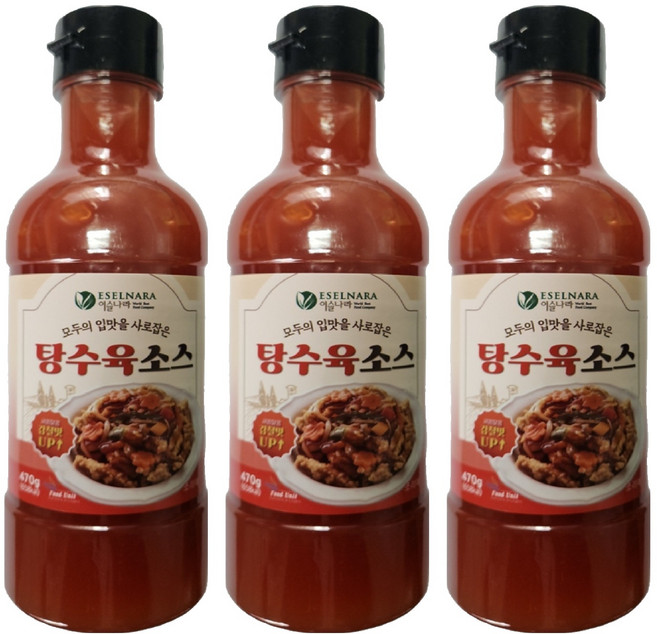 이슬나라 탕수육소스, 3개, 470g