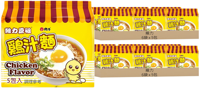 維力 原祖 雞汁風味麵, 60包